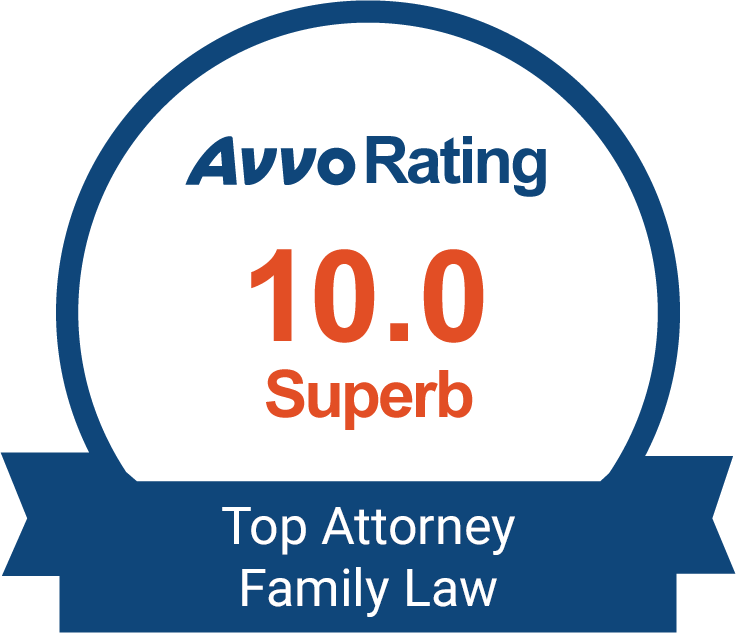 Avvo Rating 10.0 Superb Top Attorney (Family Law) Badge